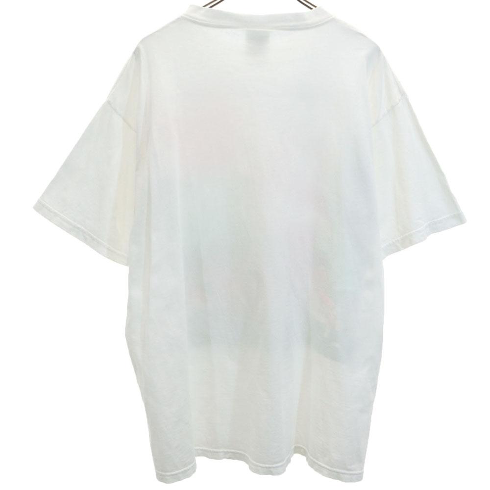 TULTEX 90s Message Print Short sleeve T-shirt XL White system Old vintage Men's Used