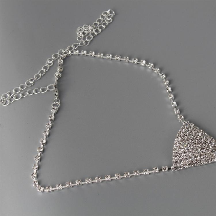 Sparkling Rhinestones Tie Necklace Jewelry For Proms Cocktail Parties And Evening Galas Celebration Photography Neckpiece