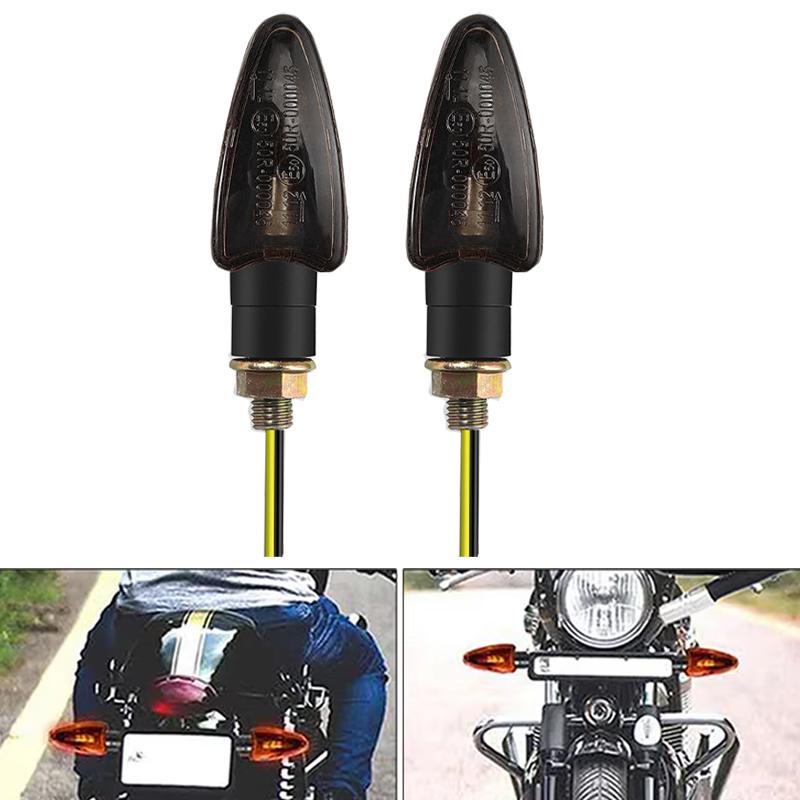 Universal Motorcycle Halogen Turn Signal Light Motorcycle Blinker Lights 12V 10mm Turn Signal Lamp For Honda For YAMAHA