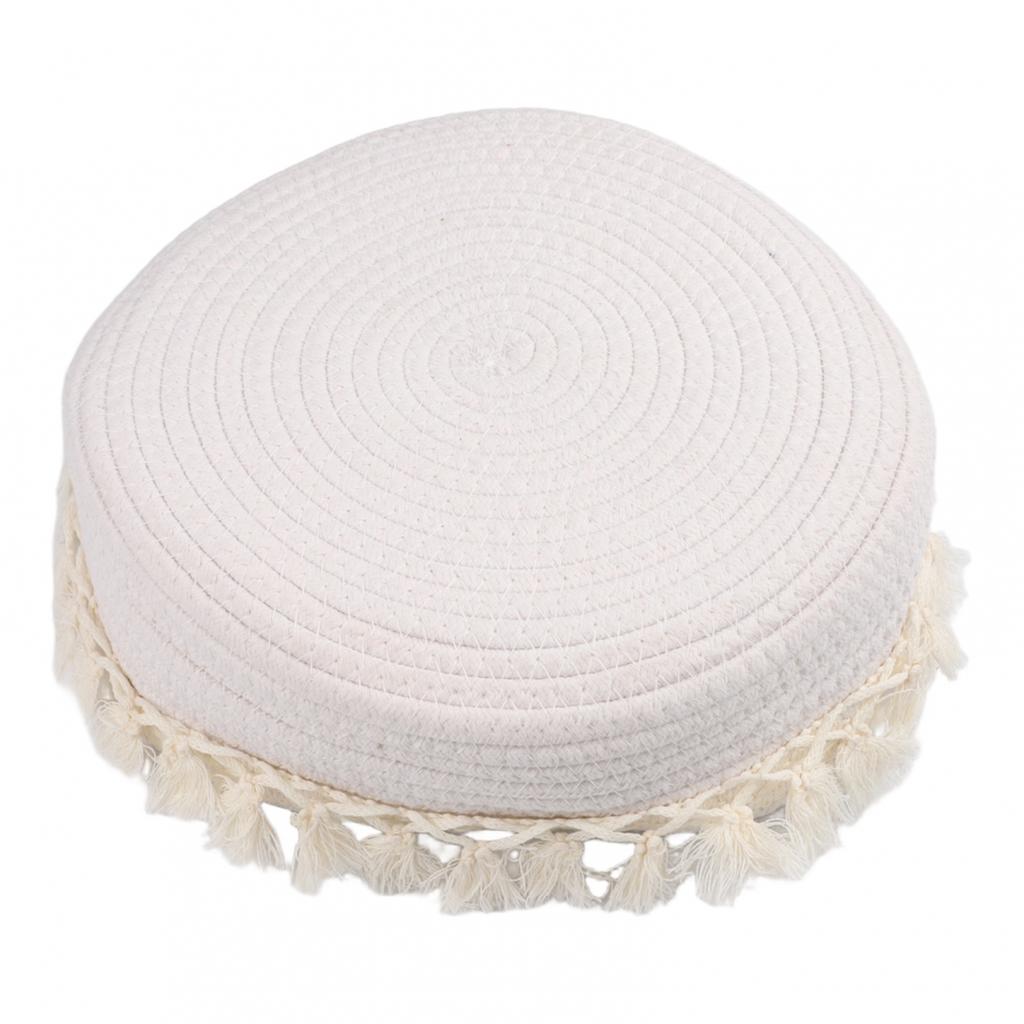 Cotton Storage Basket Tassel Organizer Elegant Home Storage