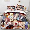 New Fairy Tail Beding Set Japanese Anime Young Boys Young Girls Gift Bedrom Decor Single Twin Ful Quen Sized Dimensions Home Textiles Bedrom