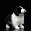 Simulation Black Dog Doll Cute Samoyed doll Real Life Animal White Dog Stuffed Plush Toy Model  Gift Original