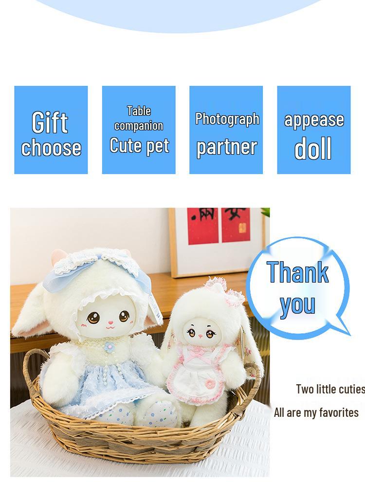 Cute Nina Little Sheep Plush Toy - Heart Princess Rabbit Birthday Gift