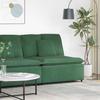 Modular Sofa Center Module with Cushions Dark Green 100 Cm
