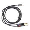 3.5mm 1Celsius8 Inch Male To Dual 6.35mm 1Celsius4 Inch TS Male Cable Stereo 1Celsius4 To 1Celsius8 Cable for Amplifier Mixer