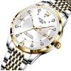 Luxury Stainless Steel Top Quailty Push Button Hidden Clasp Waterproof Luminous Date Week Sport Wrist Watches