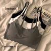 Seamless Ice Silk Sports Camisole with Built-in Bralette