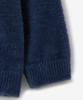 BLOND9 Soft Wing Yarn V-Neck Knit_Navy
