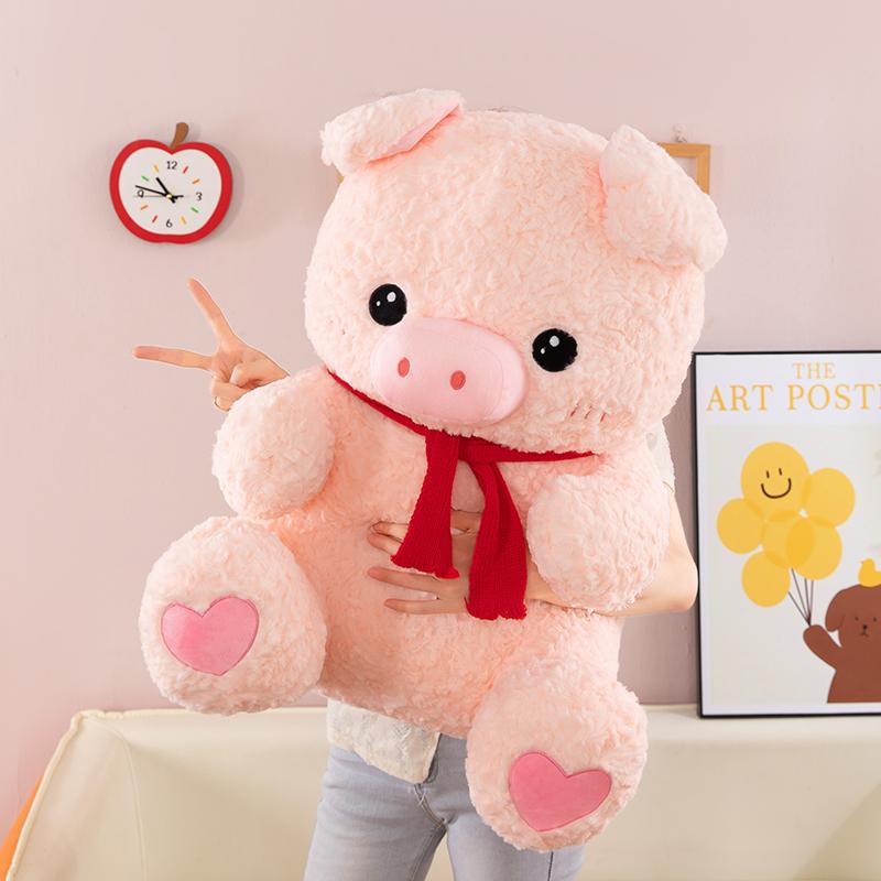 

New High-quality Toys Cute Cartoon Pig Plush toys plush animals pig dolls children s birthday gifts cushions 35cm