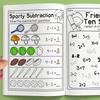 32 pages with 10 or less of addition and subtraction mathematical training