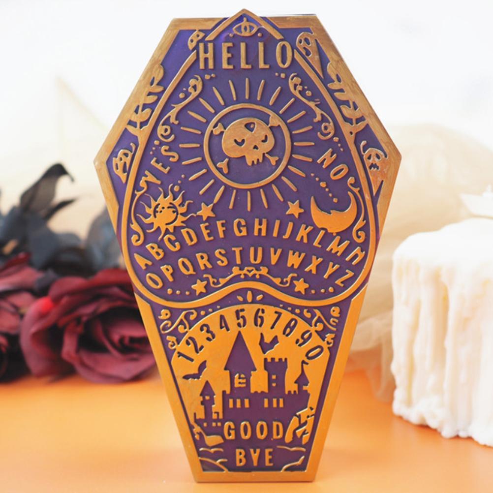  Epoxy Resin Coffin Mould Halloween Coffin Casting Storage Box Mold Coffin Silicone Mold for Fami