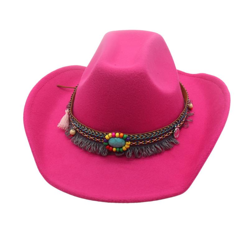 New Men'S And Women'S High-End Top Hats, Ethnic British Style, Tibetan Cowboy Hats Wholesale