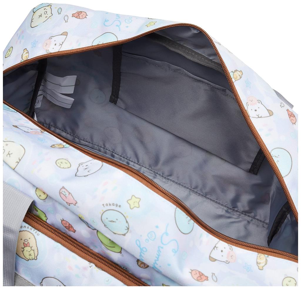 Boston Bag Sumikkogurashi Travel Large Capacity 40L One Night Two Nights Shoulder Belt Included 2WAY Purple [Title Roll]