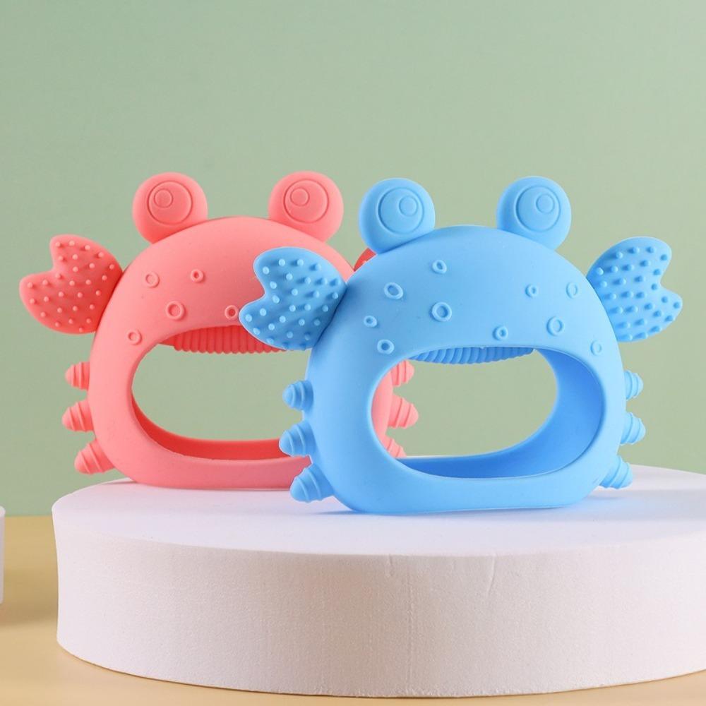 Cartoon Crab Baby Teether Toy Silicone Baby Pacifier New Infant Grinding Gum  for Newborn Infant