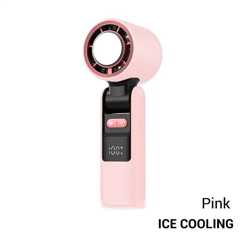 4000MA Handheld Fan USB Mini Turbo Fan Portable Refrigeration Charging Desktop Fan Wireless Electric Air Cooler Fan