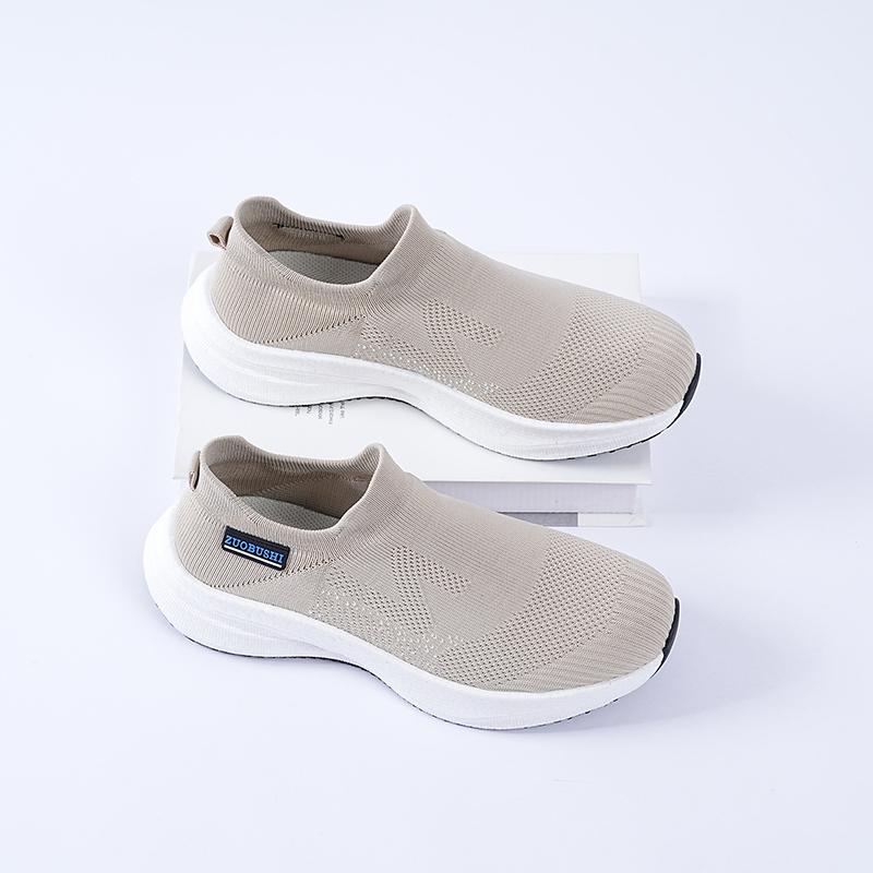 Men's Slip‑On Lazy Mesh Shoes, Breathable Lightweight Soft Sole Fashion Versatile Casual Sports Sneakers