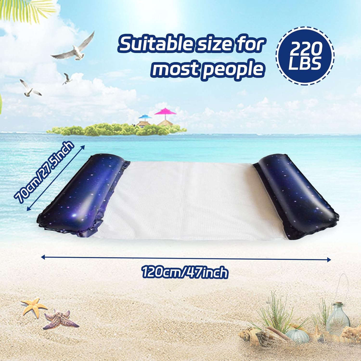 Набор из 2 надувных поплавков для бассейна — фото 6