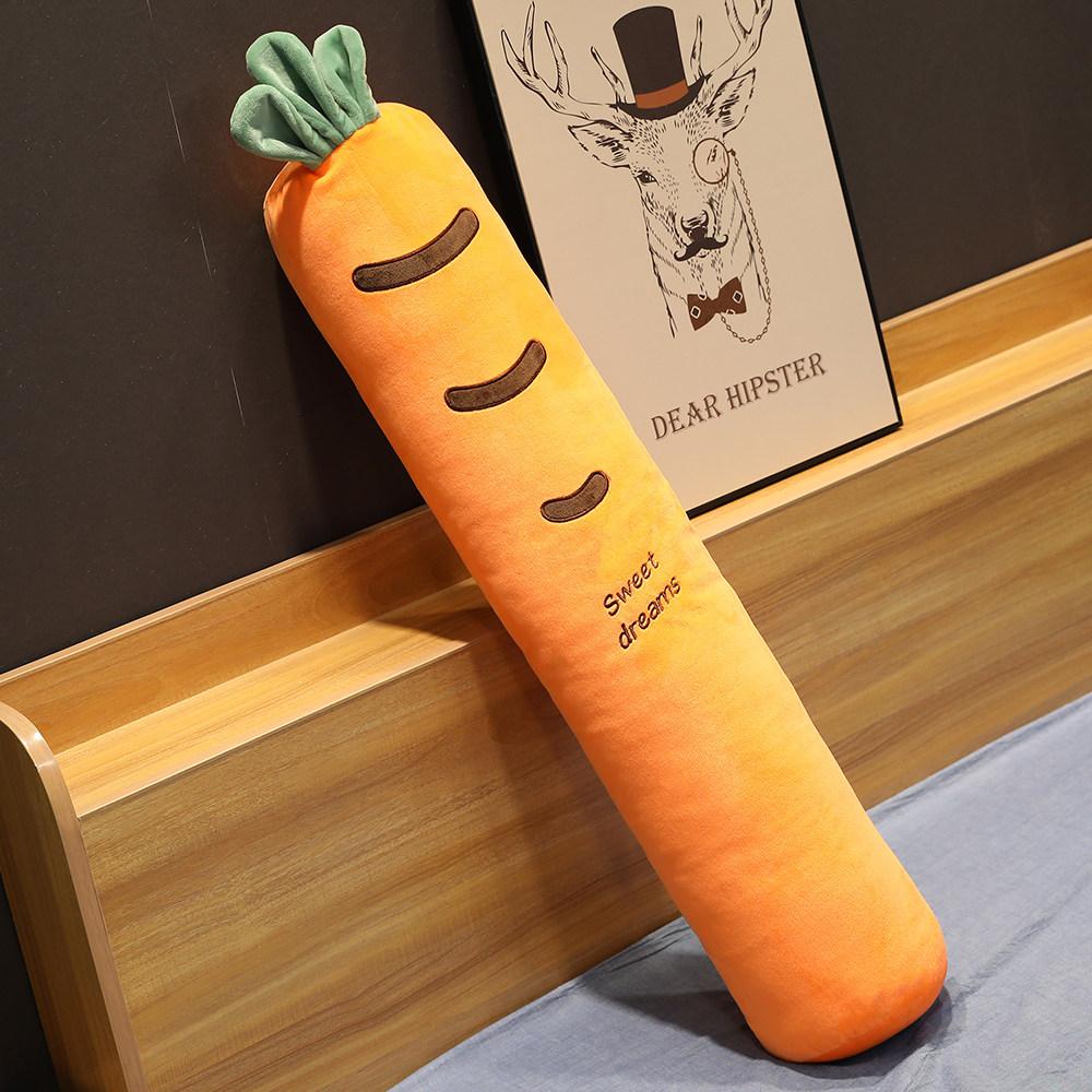 

Cartoon Extended Sleeping Pillow Stuffed Plants Strawberry Carrot Bed Pillow Cushion great for daily use perfect for gifting 100cm