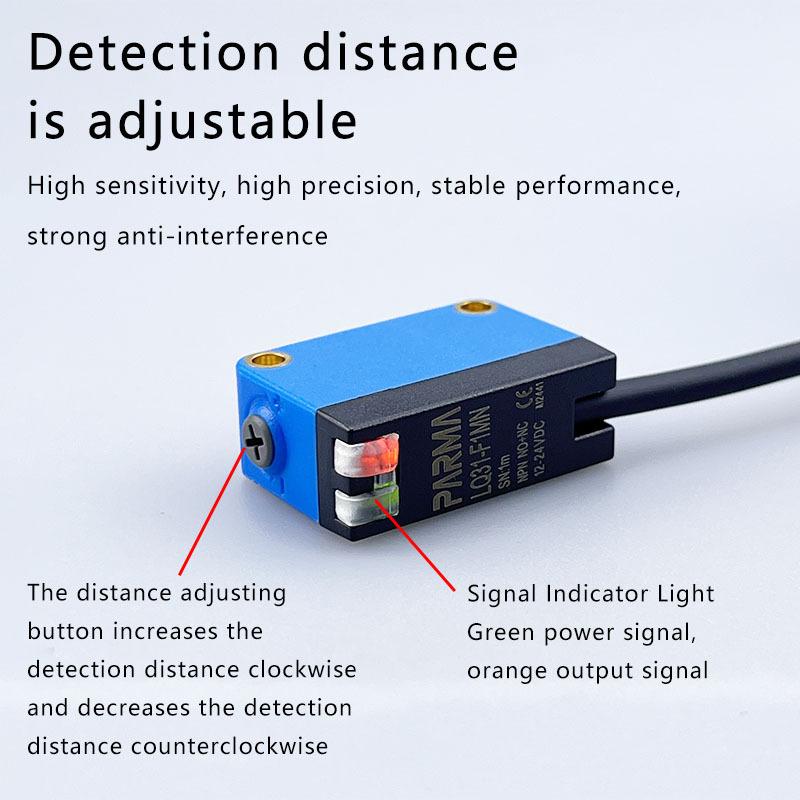 PARMA Long-range diffuse reflection laser sensor photoelectric sensor LQ31-F1MN, photo sensor Optical sensor diffuse sensor