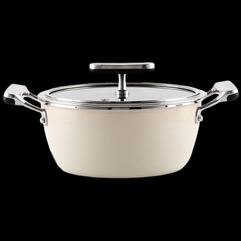 Y.ECUNZ 24cm Enamel Multi-Cooker