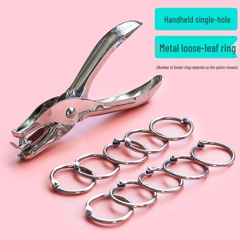 Metal Split Rings: Loose Leaf Binder, Card, Coil, Iron, Book, Hole Punch Round, Openable Paper Clip Rings