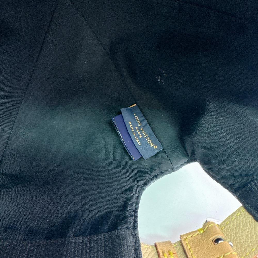 LOUIS VUITTON M76985 leather monogram shadow cap black leather Used