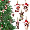 Xmas Gremlins Santa Hat Socks Dog Honeycomb Ball Christmas Tree Pendant Christmas Party Decorations Children Christmas Gift