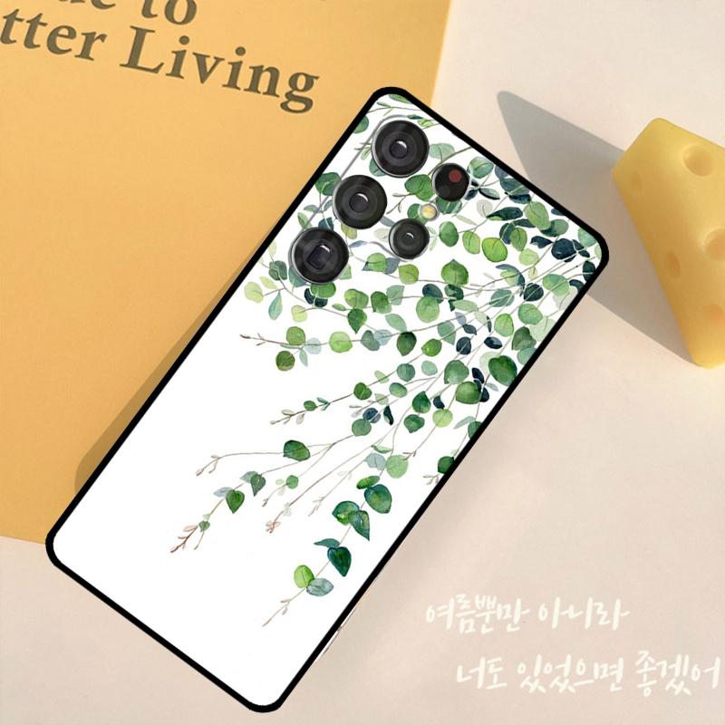 Eucalyptus Lavender Phone Case For Samsung Galaxy S25 S24 Ultra S9 S10 S20 S22 S21 Plus S23 FE Back Cover Shell