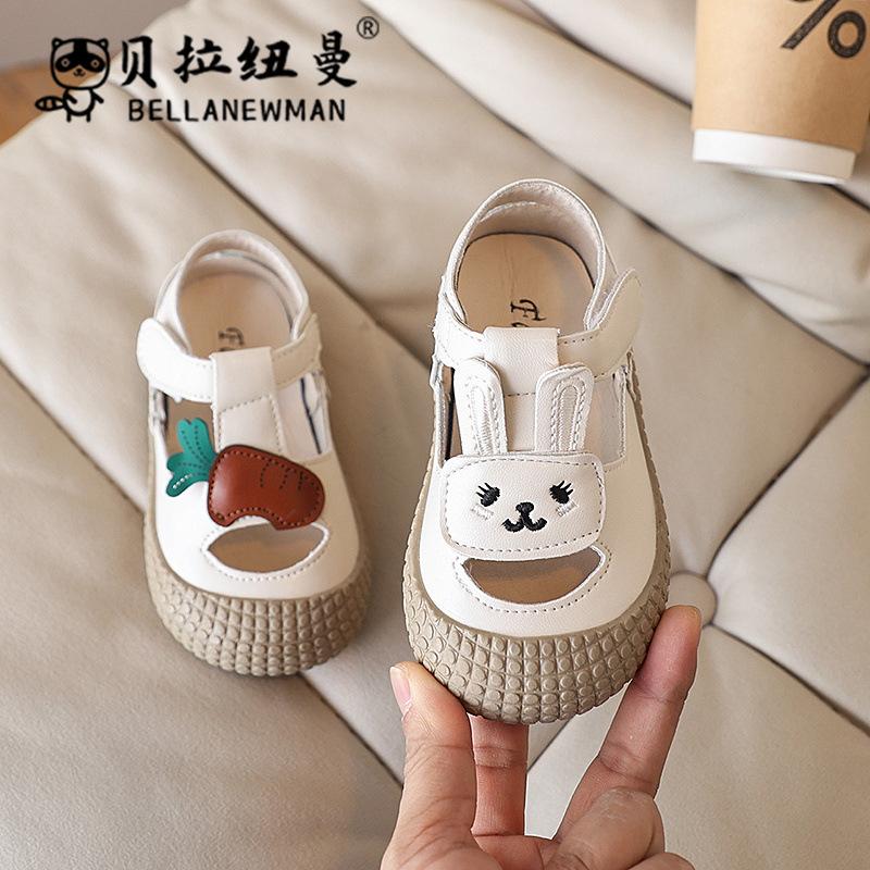 

Pineapple-soled children s soft-soled toddler shoes, new summer Korean version cartoon closed-toe sandals for boys and girls 22the Length Within the C