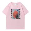 Hot sale Sonic Youth T shirt Crew Neck Oversized Unisex Women streetwear 100 Cotton short sleeve tshirts Unisex Funny Summer Tops