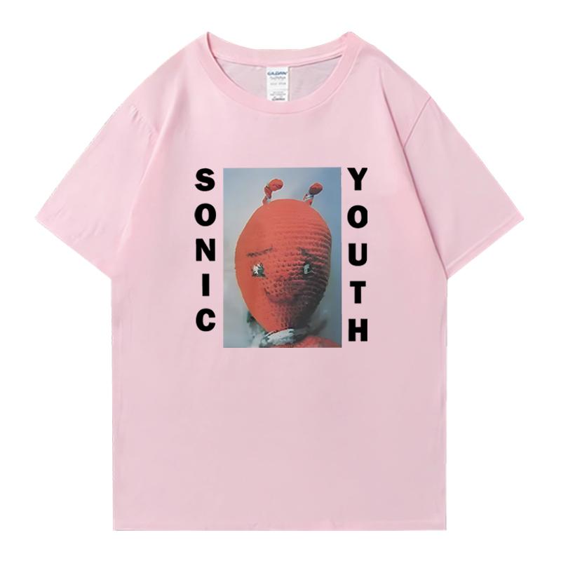 Hot sale Sonic Youth T shirt Crew Neck Oversized Unisex Women streetwear 100 Cotton short sleeve tshirts Unisex Funny Summer Tops