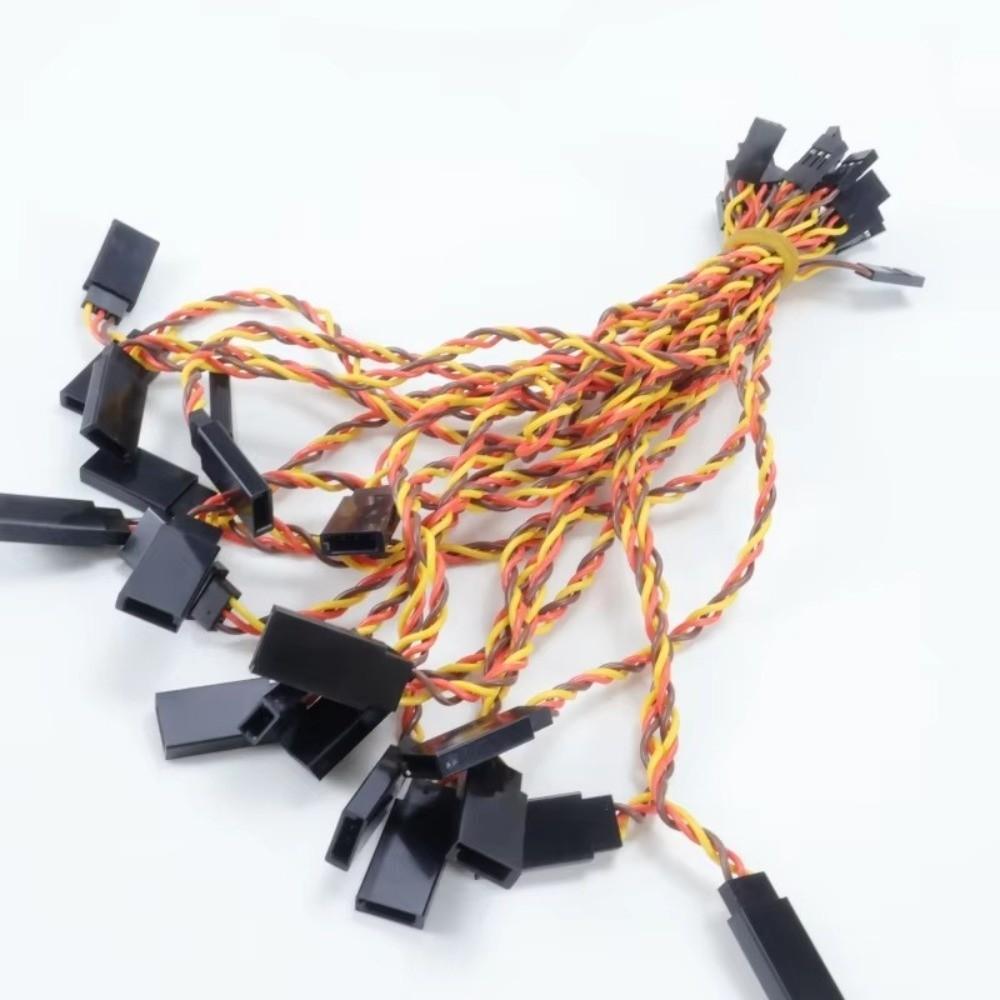 5Pcs Anti-interference Servo Extension Cable Anti-loose Receiver Connection Cable RC Car