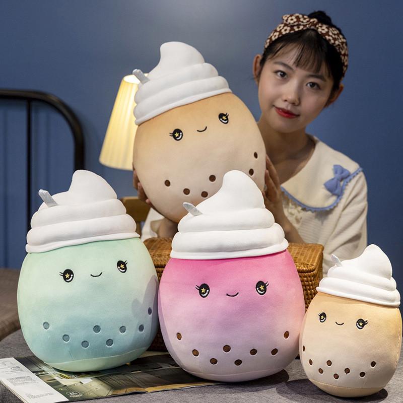 Cream Ice Milk Tea Plush Toy Stuffed Doll Bedroom Decoration Kids Gift Cute