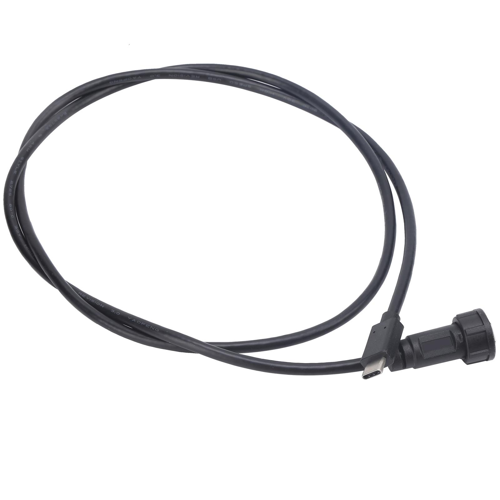 

Waterproof TypeC Connector Male Wired Snap Lock Panel Mount Socket E10TPCBAMTPCAM(1M )