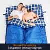 Saco de dormir turismo mochila acampamento 2 pessoa frio grande casal alta montanha adulto térmico natureza caminhada colcha saco de dormir