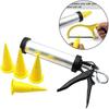 25-26 Perfeclan Sausage Boilie Gun with 4 Nozzles Aluminium Boilies Balls for Coarse Fishing