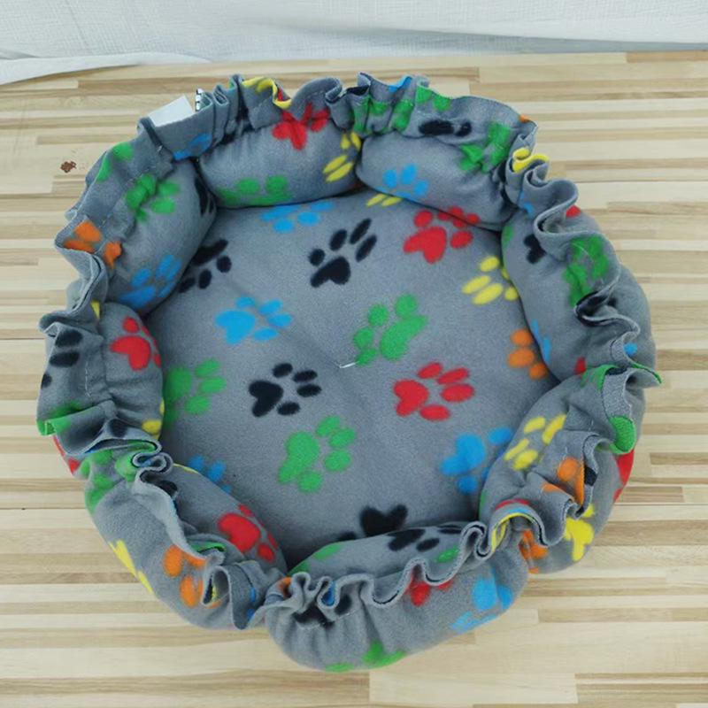 Universal Pet Nest: Medium & Large Pumpkin-Style Cushion for Cats and Dogs