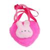 Adorable Bunny Plush Coin Purse & Mini Children's Heart-Shaped Backpack Crossbody Bag