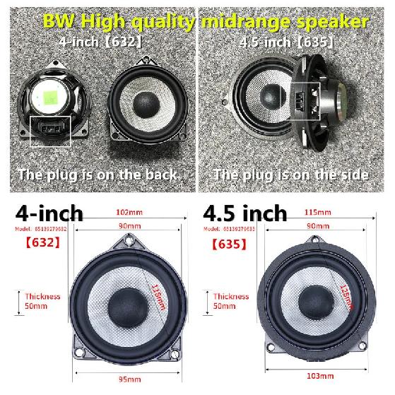 Midrange Loudspeaker For BMW F30 F32 F34 E60 E90 F10 F11 G20 G30 G01 G05 F22 F25 F48 X4 Series High Quality Audio Horn Speaker