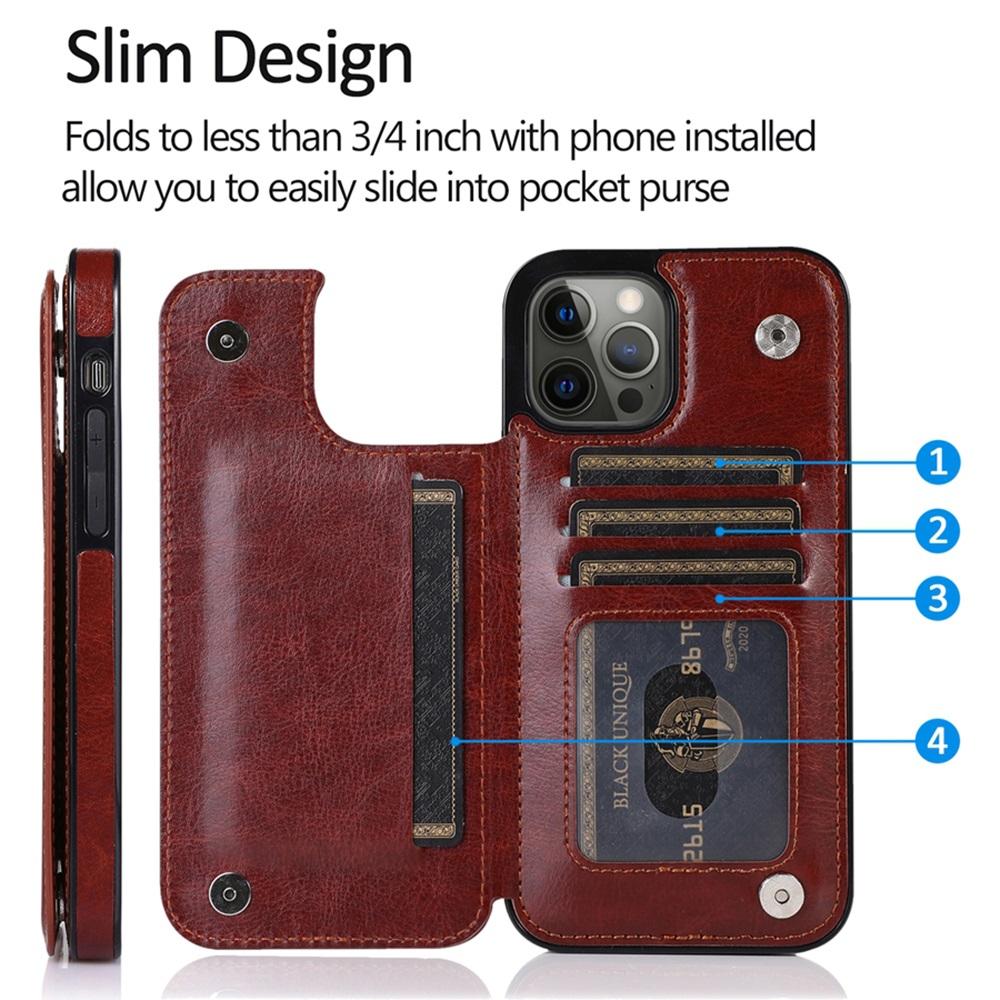 Leather Wallet Case For IPhone 14/13/12/11/Pro Max/Mini/XR/X/XS Max/8/7/6S/6 Plus/SE2/SE3/2022/2020 - Card Holder & Flip Back Cover