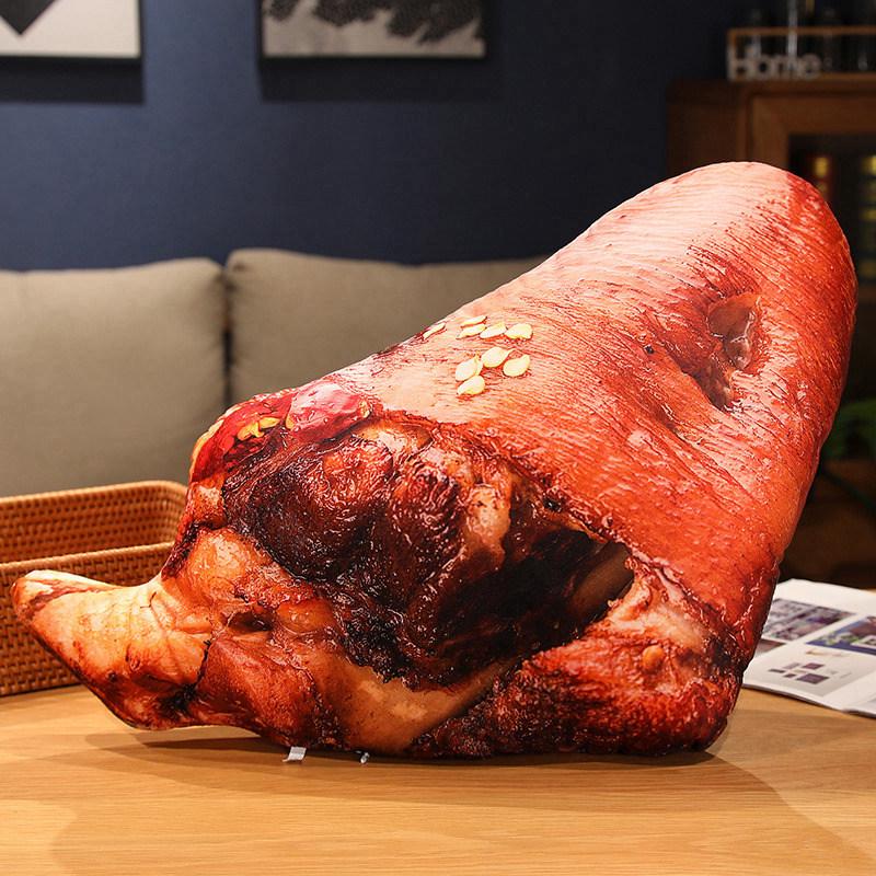 Wanghong Zibo BBQ Plush Food Pillow - Creative Douyin-Style Prank Prop