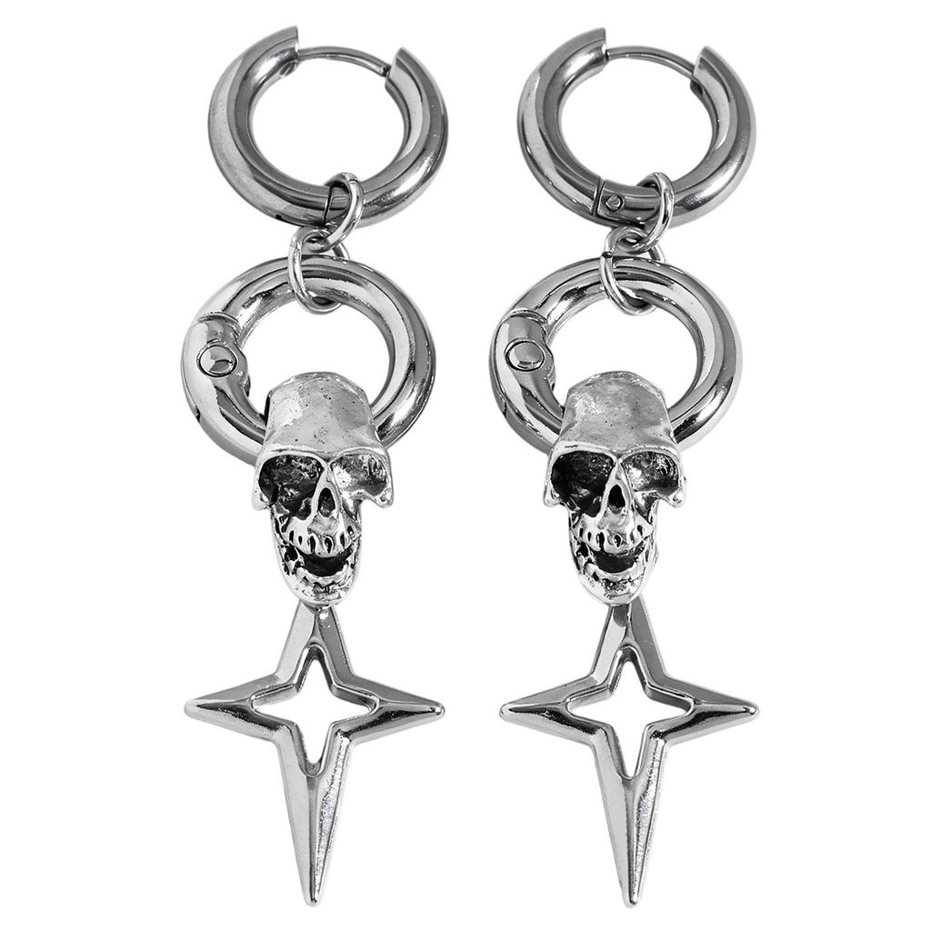 Gothic Bat & Spider Earrings: Retro Halloween Style