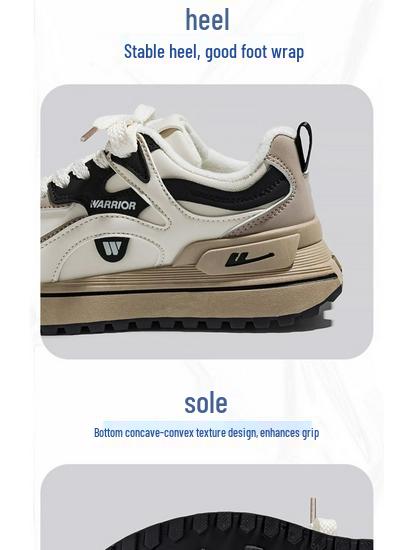 Warrior Damen Frühherbst 2025 Sneaker - Vielseitige Dad-Schuhe mit dicker Sohle