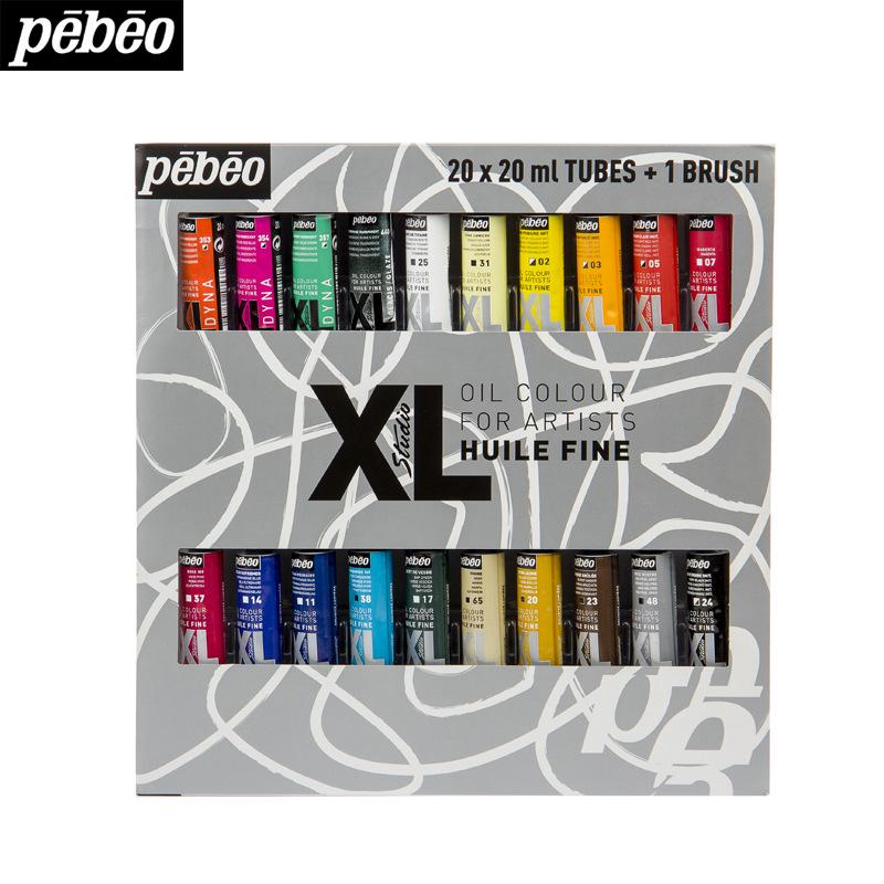 Bebeo Pebeo XL Oil Paint Set - 20ml Tubes, Available In 10, 20, 30, or 40 Colors