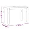 VidaXL Ensemble à manger Panama 3 pcs bois de pin massif, ensemble de table à manger, table et chaises de cuisine, ensemble 3345194