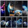 Erdsterne Weltraum Handyhülle Für Samsung Galaxy S24 S25 Edge S26 Ultra S22 S23 Plus S21 + S20 FE Weiche TPU Rückseite Galaxy S25