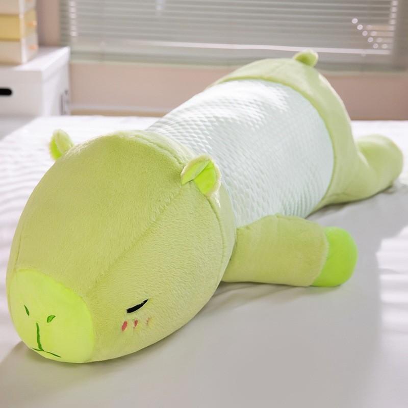 Cute Capybara Embroidered Plush Pillow For Girls And Boys Sleeping Bedside Cushion Support