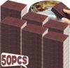 1/50Pcs Rust Remove Sponge Carborundum Eraser Household Cleaning Brush Descaling Scouring Sponges Rub Cooktop Pot Kitchen Tools