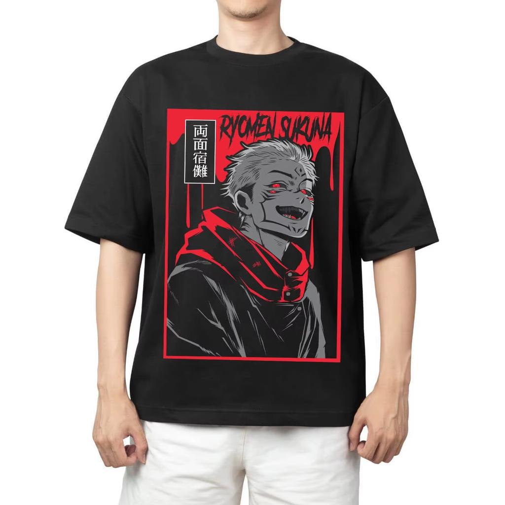 2026 Anime Jujutsu Kaisen Ryomen Sukuna Printed T Shirts Men Women Hip Hop T-shirt Print Crew Neck Casual T Shirt