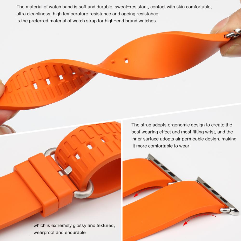 Uhrenarmband, Uhrenarmband, Sportarmband, Uhrenzubehör für Apple Watch-Armbänder 42 mm 38 mm, Serie 4 3 2 1, iWatch 44 mm 40 mm Armband